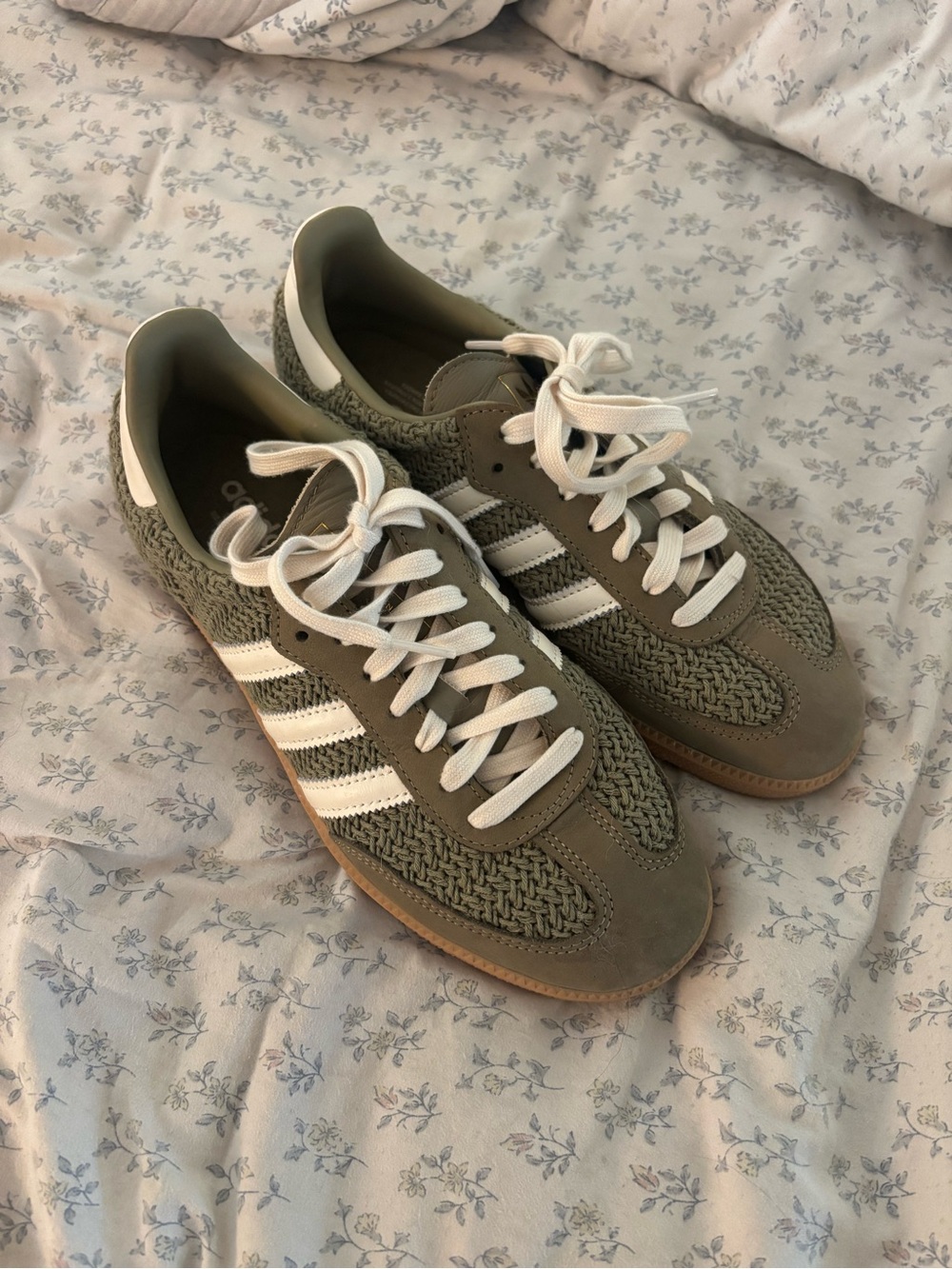Adidas Samba OG Crochet Olive Green Sneakers Women’s Size 9